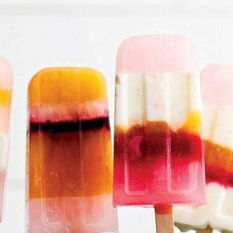 Multicoloured popsicles